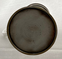 A Large Victorian Silver Plate on Copper Lidded Tankard.