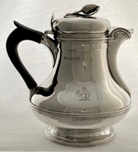 Georgian, George IV, Silver Hot Water Jug. London 1823 Edward Edwards I. 24 troy ounces.