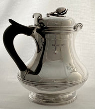 Georgian, George IV, Silver Hot Water Jug. London 1823 Edward Edwards I. 24 troy ounces.