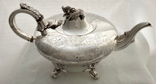 Early Victorian Silver Plated Tea Set, circa 1850.