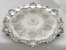 Georgian, George III, Scottish Silver Waiter. Edinburgh 1763 Lothian & Robertson. 9.3 troy ounces.