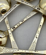 Georgian, George II, Twelve Silver Gilt Tablespoons. London 1730/31 Caleb Hill. 31.2 troy ounces.