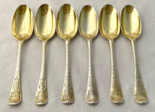 Georgian, George II, Twelve Silver Gilt Tablespoons. London 1730/31 Caleb Hill. 31.2 troy ounces.