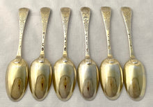 Georgian, George II, Twelve Silver Gilt Tablespoons. London 1730/31 Caleb Hill. 31.2 troy ounces.