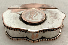 Georgian, George III, Old Sheffield Plate, Coin Inset Snuff Box.