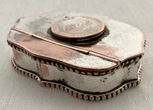 Georgian, George III, Old Sheffield Plate, Coin Inset Snuff Box.