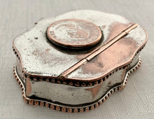 Georgian, George III, Old Sheffield Plate, Coin Inset Snuff Box.