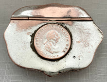 Georgian, George III, Old Sheffield Plate, Coin Inset Snuff Box.