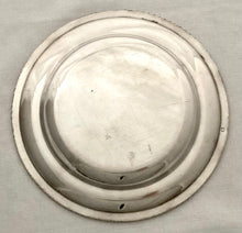 Late Georgian, Old Sheffield Plate Crested Dinner Plate. J. Watson & Co. Sheffield, circa 1830.