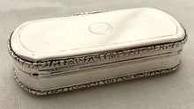 Georgian, George IV, Silver Snuff Box. London 1828 Edward Edwards II. 3.9 troy ounces.