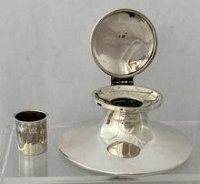 Asprey, George V, Silver Capstan Inkwell. Birmingham 1913  Asprey & Co. Ltd