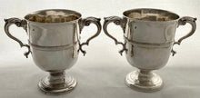 Georgian, George III, Pair of Irish Silver Loving Cups. Dublin circa 1770, Richard Tudor. 27 troy ounces.