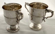 Georgian, George III, Pair of Irish Silver Loving Cups. Dublin circa 1770, Richard Tudor. 27 troy ounces.