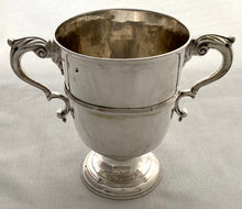 Georgian, George III, Pair of Irish Silver Loving Cups. Dublin circa 1770, Richard Tudor. 27 troy ounces.