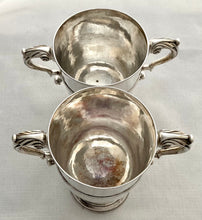 Georgian, George III, Pair of Irish Silver Loving Cups. Dublin circa 1770, Richard Tudor. 27 troy ounces.