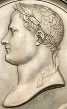 Napoleon Bonaparte Laurel Crown Portrait Profile Roundel, after Bertrand Andrieu.