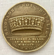 1805 Coronation Medal for Emperor Napoleon I as King of Italy.
