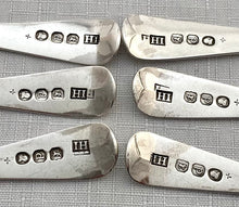 Georgian, George III, Six Silver Teaspoons. London 1819. 3.4 troy ounces.