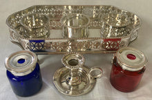 George III Old Sheffield Plate Galleried Inkstand, circa 1780 - 1800.