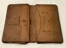 18th Hussars Victorian Silver Mounted Leather Wallet. London 1879 Thomas Edward Tinworth.
