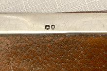 18th Hussars Victorian Silver Mounted Leather Wallet. London 1879 Thomas Edward Tinworth.