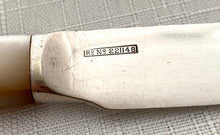 Late Victorian Silver Plated & Mother of Pearl Fruit Cutlery for Twelve. Allen & Darwin of Sheffield & London.