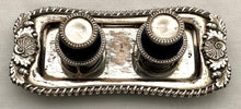 Early Victorian Old Sheffield Plate Inkstand, circa 1840.