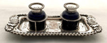 Early Victorian Old Sheffield Plate Inkstand, circa 1840.