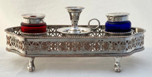 George III Old Sheffield Plate Galleried Inkstand, circa 1780 - 1800.