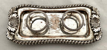 Early Victorian Old Sheffield Plate Inkstand, circa 1840.