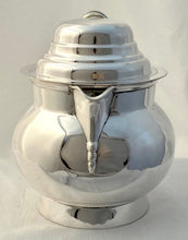 19th Century Silver Plate on Copper Ale Jug with Coin Inset Cover.