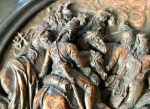 Napoleon Bonaparte, The Battle of Rivoli Copper Relief Plaque. Signed Lavastre, 1853.