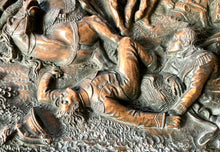 Napoleon Bonaparte, The Battle of Rivoli Copper Relief Plaque. Signed Lavastre, 1853.