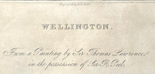 The Duke of Wellington, after Sir Thomas Lawrence. Engraved by Henry Bryan Hall.