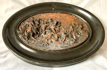 Napoleon Bonaparte, The Battle of Rivoli Copper Relief Plaque. Signed Lavastre, 1853.