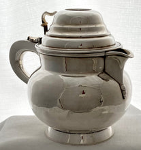 19th Century Silver Plate on Copper Armorial Beer Jug with Inset 1799 Halfpenny.