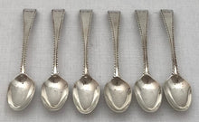 Georgian, George III, Six Silver Feather Edge Teaspoons. London 1791 Peter & Ann Bateman. 3.5 troy ounces.