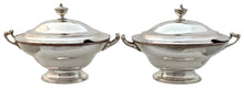 George III Pair of Old Sheffield Plate Sauce Tureens. Circa 1810.