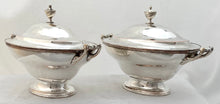 George III Pair of Old Sheffield Plate Sauce Tureens. Circa 1810.