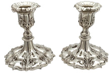 Victorian Pair of Silver Plated Candlesticks. Elkington & Co. 1897.