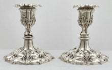 Victorian Pair of Silver Plated Candlesticks. Elkington & Co. 1897.