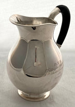 Danish Silver Jug, Assay Mark of Johannes Siggaard 1943. 6 troy ounces.