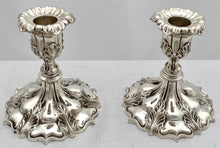 Victorian Pair of Silver Plated Candlesticks. Elkington & Co. 1897.