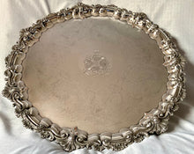 Substantial George IV Old Sheffield Plate Salver, Arms of Little & Keen. Matthew Boulton, circa 1820.