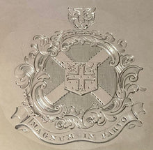 Substantial George IV Old Sheffield Plate Salver, Arms of Little & Keen. Matthew Boulton, circa 1820.