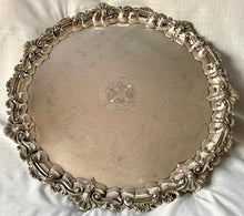 Substantial George IV Old Sheffield Plate Salver, Arms of Little & Keen. Matthew Boulton, circa 1820.