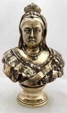 Commemorative Brass Bust of Queen Victoria.