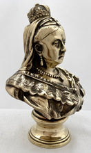 Commemorative Brass Bust of Queen Victoria.