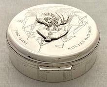 Horatio Nelson Bicentenary Silver Box. London 2005 Richard Jarvis of Pall Mall. 6.4 troy ounces.