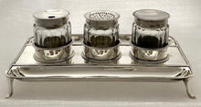 A George III Silver Inkstand of Cambridge University & British Museum Interest. London 1801 Godbehere, Wigan & Boult. 13.3 troy ounces.